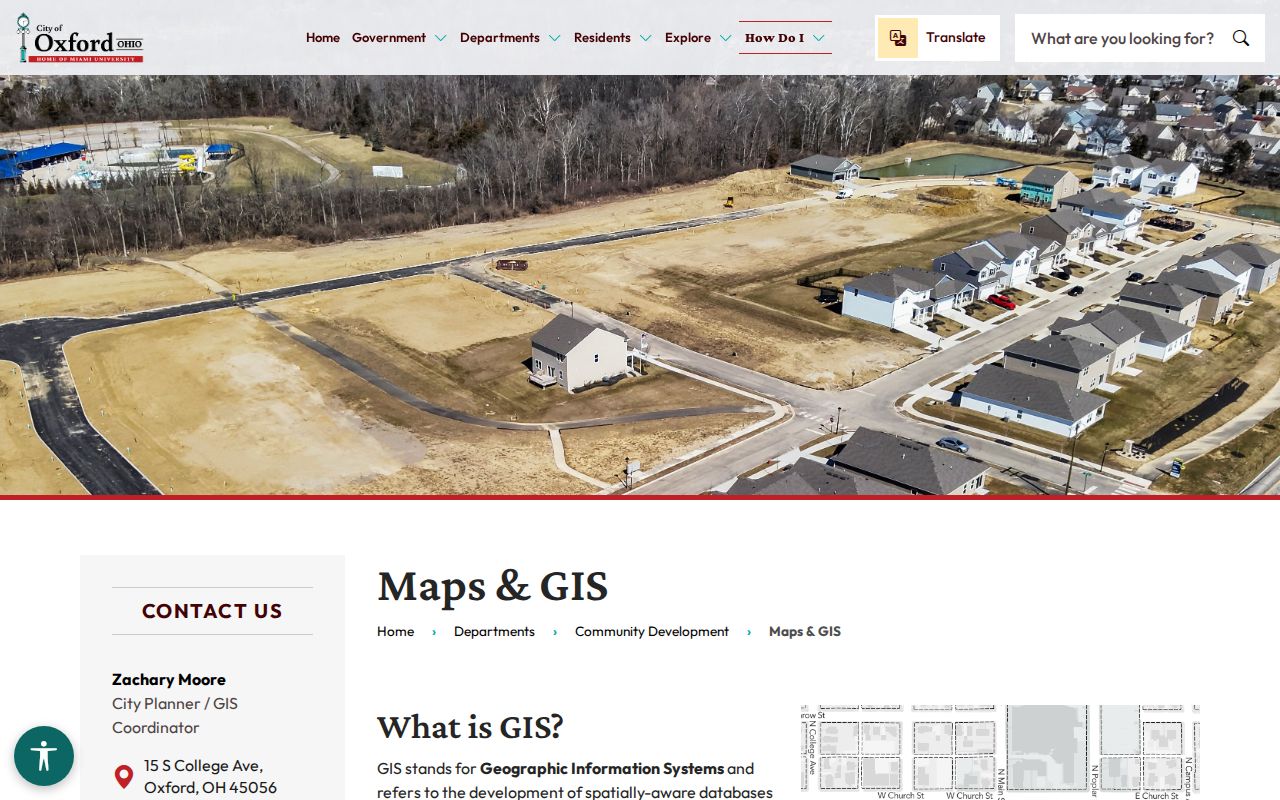 Oxford residents directory city maps and GIS hub
