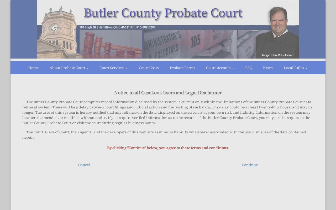 Oxford residents directory Probate Court record search